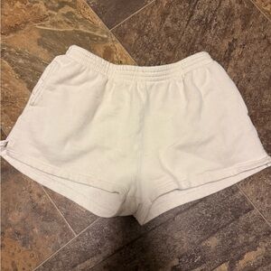 Women's Cream Sweat Shorts